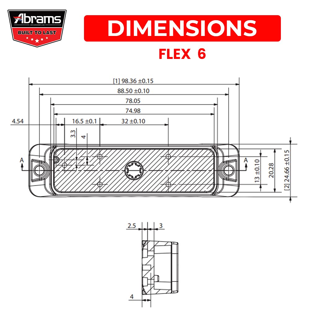 Abrams Flex Series (Verde/Verde) 18W - 6 Luz de parrilla - Imagen 8