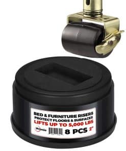 iPrimio Elevadores Apilables para Cama, se Ajustan a Ruedas