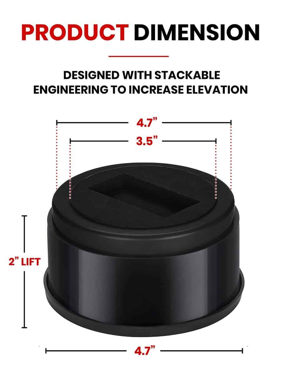 Elevadores de cama apilables de iPrimio, Para Ruedas, - Imagen 5
