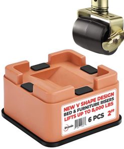 Elevador de cama y muebles de forma cuadrada en forma de V