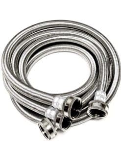 2-Pack Mangueras de Lavadora de Acero Inoxidable Premium -