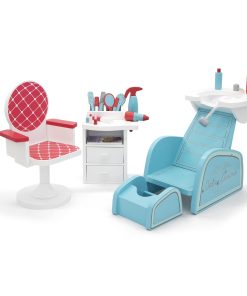 Set de Muebles de Muñeca para Salón de Belleza y Uñas