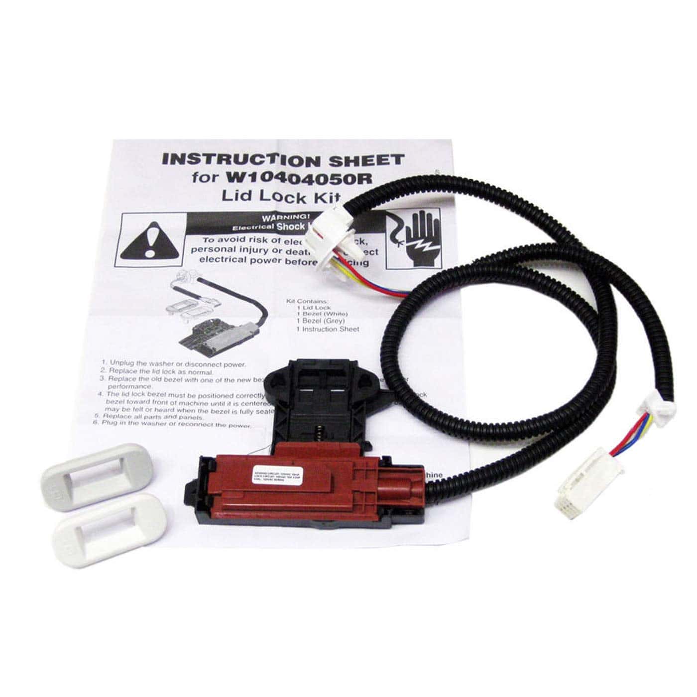 Siwdoy W10404050 Cerradura de tapa Interruptor de pestillo - Imagen 3