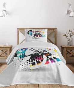 Juego de Colcha Lunarable para Cama Individual, Moderno