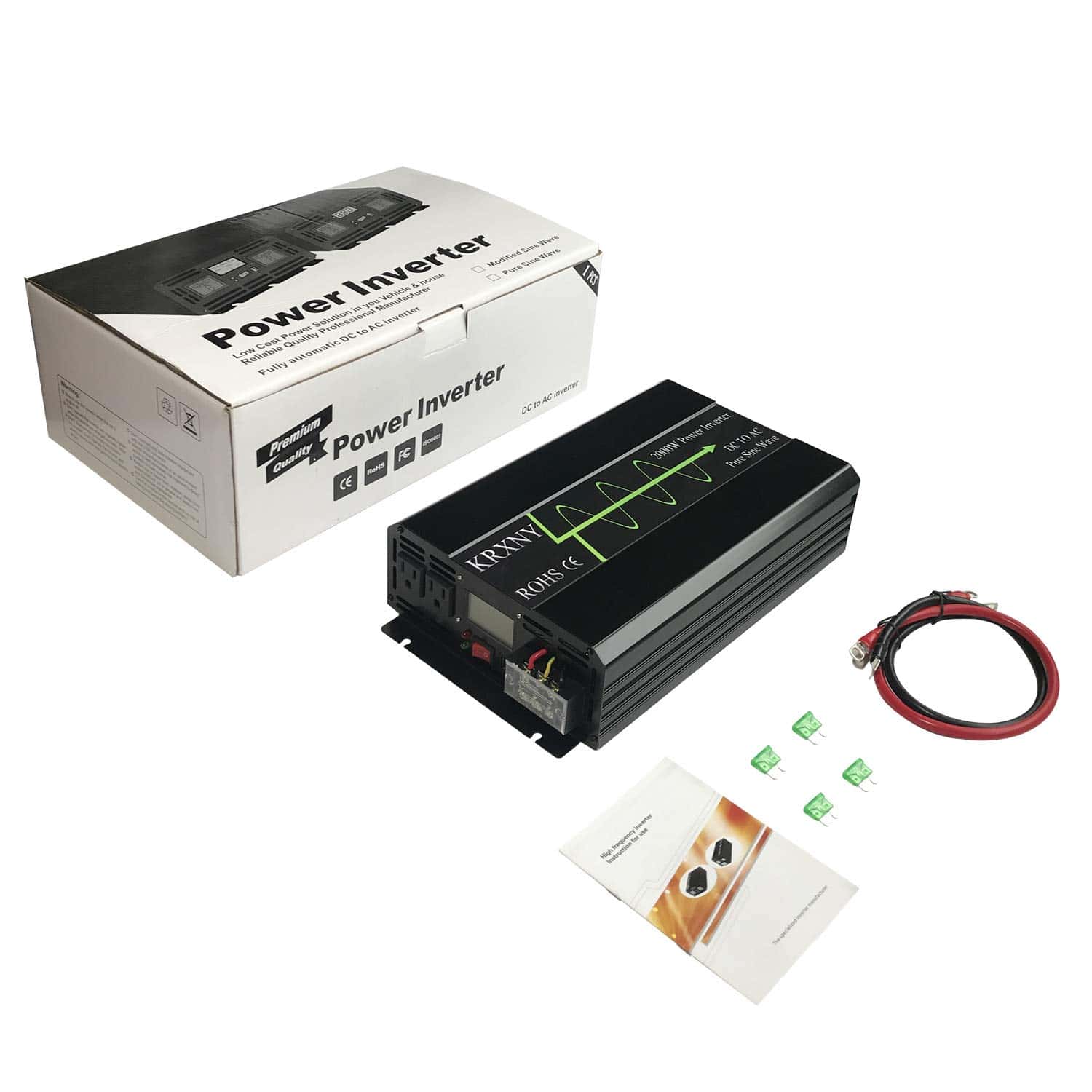 Inversor de Corriente de Onda Sinusoidal Pura KRXNY 2000W - Imagen 7