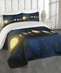 Juego de Colcha Lunarable Galaxy Tamaño Queen, Ilustración