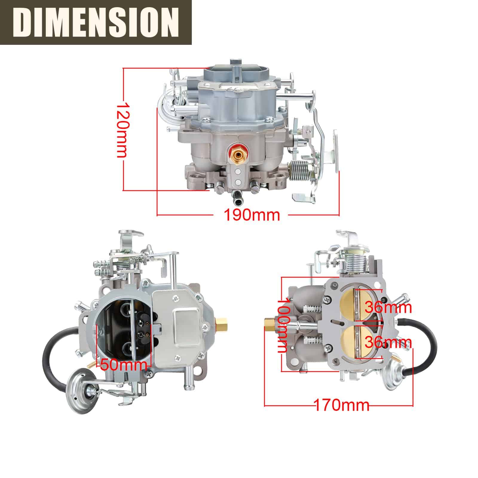 Carburador de 2 Barriles para Dodge Chrysler 318 Carter BBD - Imagen 4