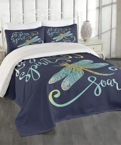 Juego de Colcha King Size Inspirador de Lunarable, Palabras