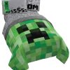 Jay Franco Minecraft Juego de Cama Full de 5 Piezas Creeper