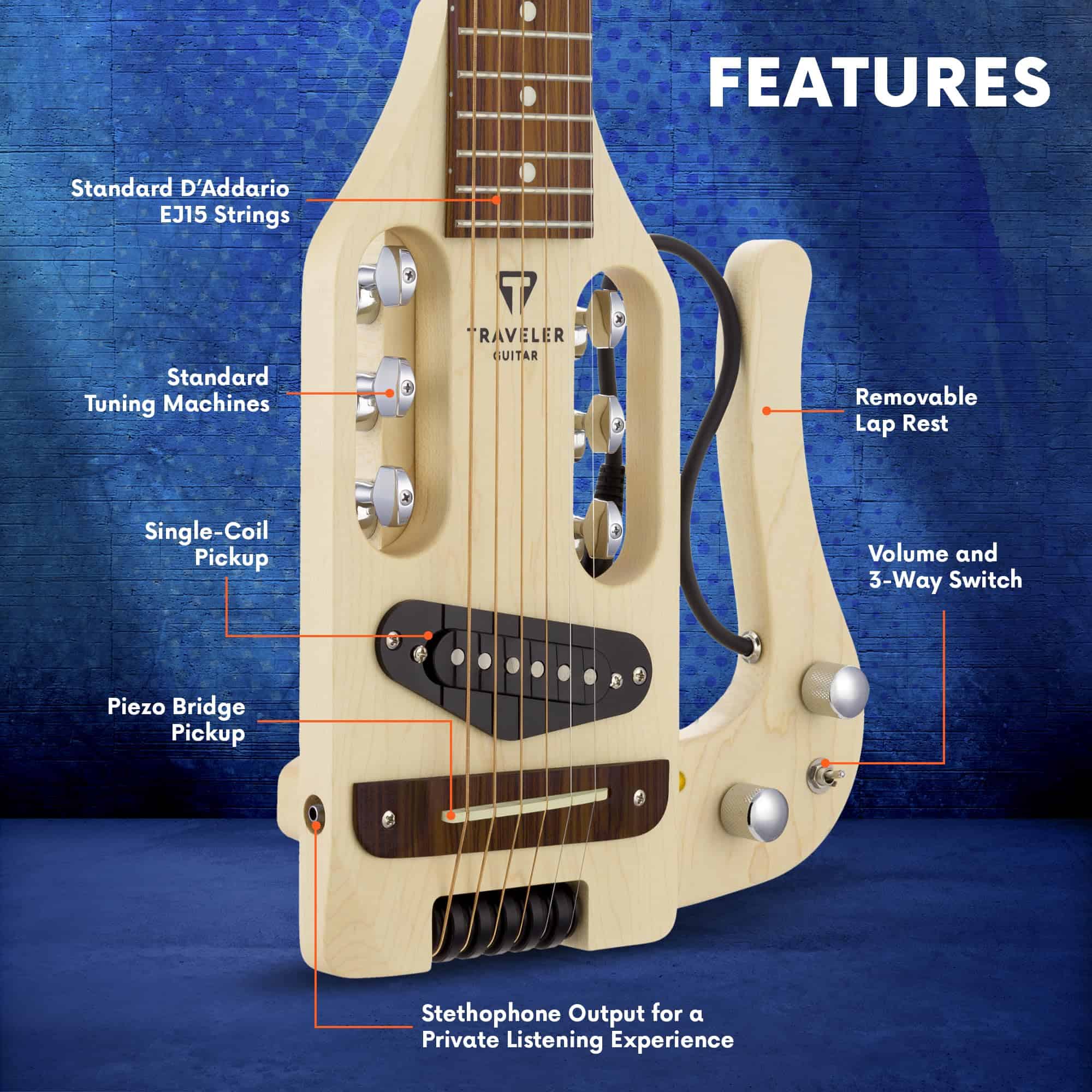 Guitarra Acústica Eléctrica Traveler Pro-Series de Arce | - Imagen 3
