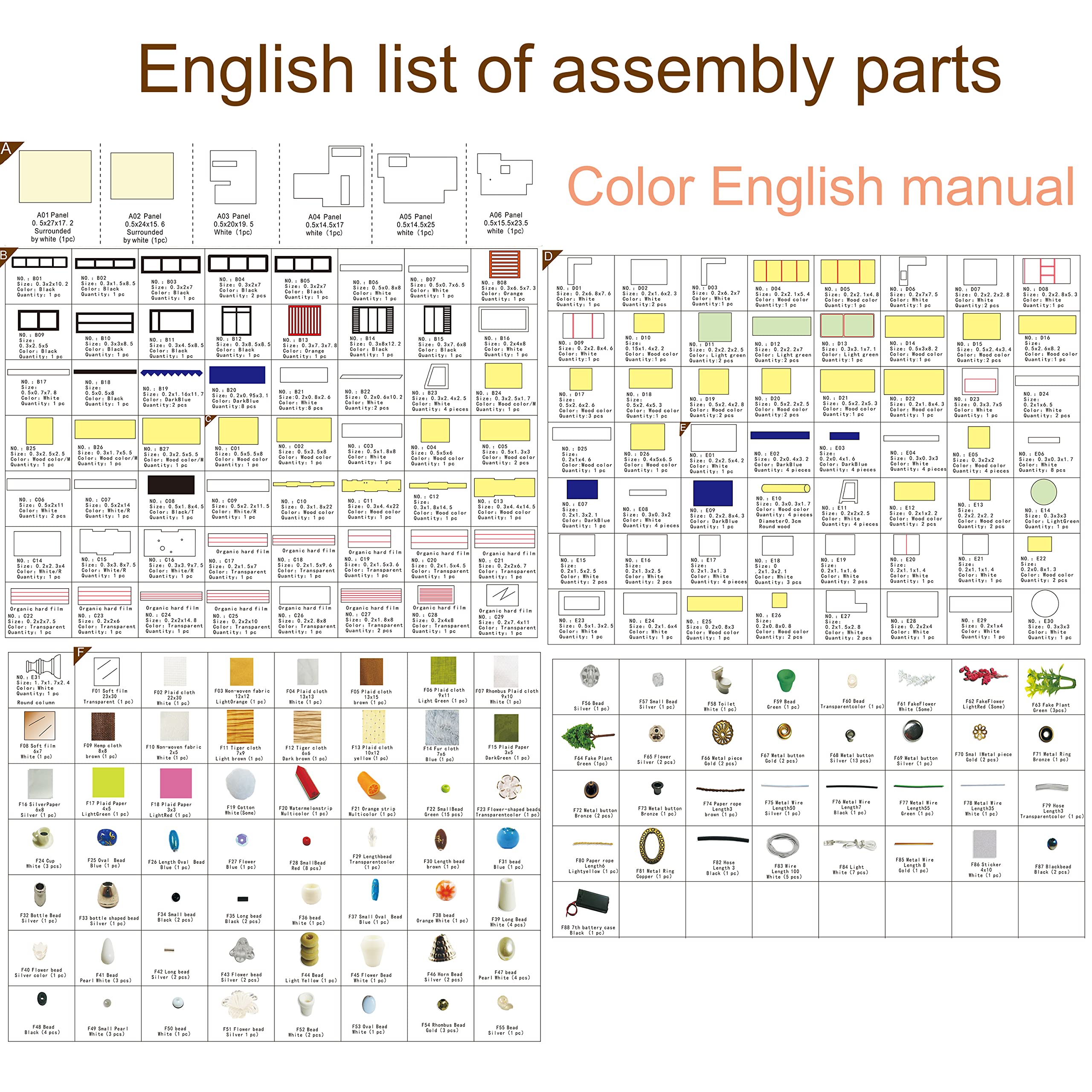 Casa de muñecas en miniatura Spilay con muebles, Kit de - Imagen 4