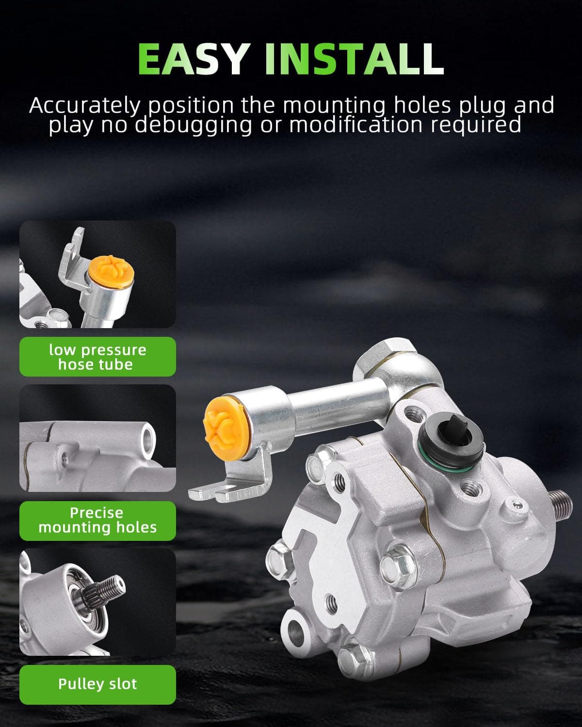 Bomba de Dirección Asistida SCITOO Compatible con 2002-2006 - Imagen 6