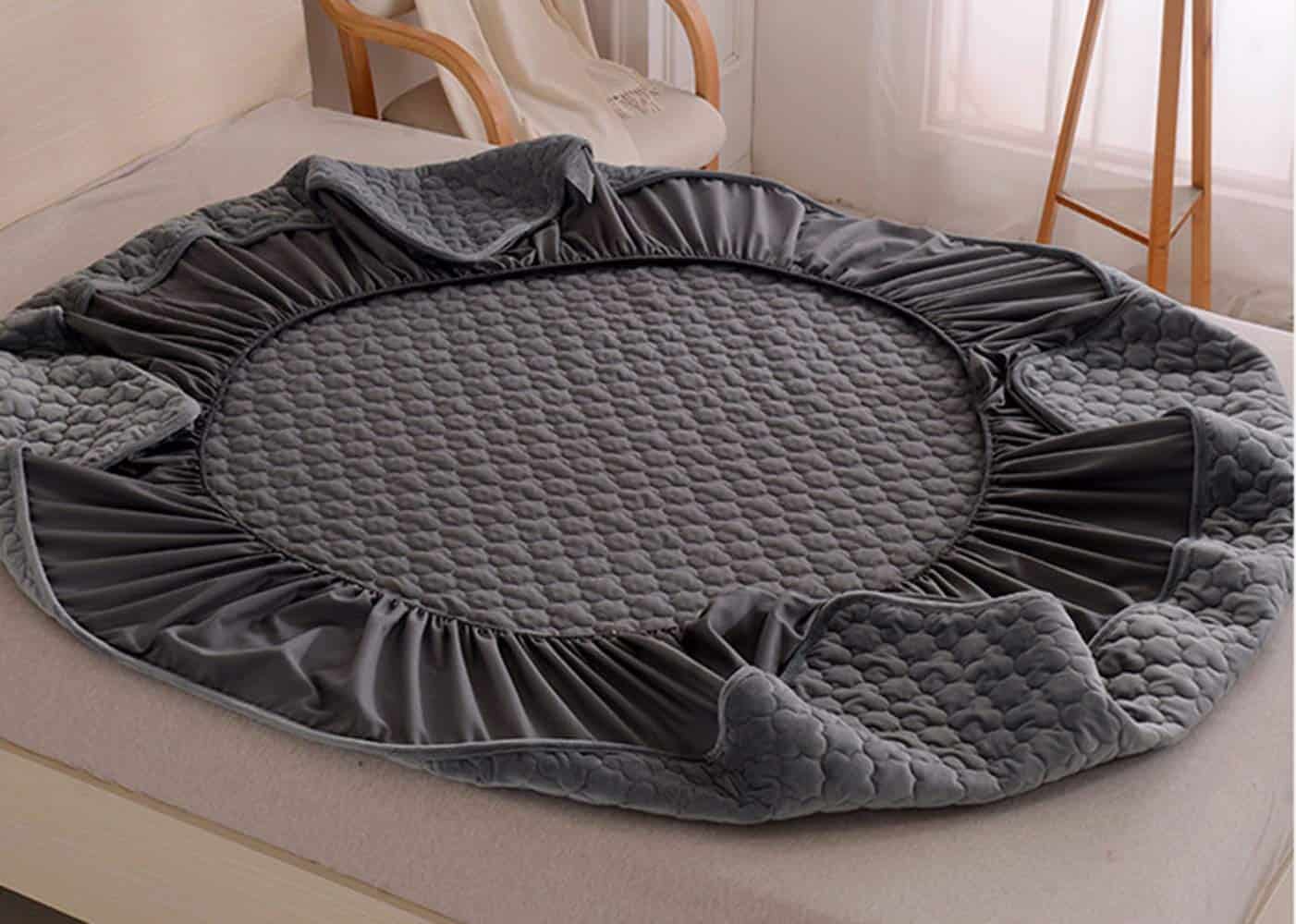 Pangzi Sábana Ajustable de Franela Suave y Aterciopelada, - Imagen 4