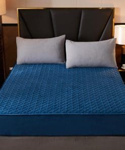 Sábana Ajustable de Franela Sólida Pangzi, Cubierta