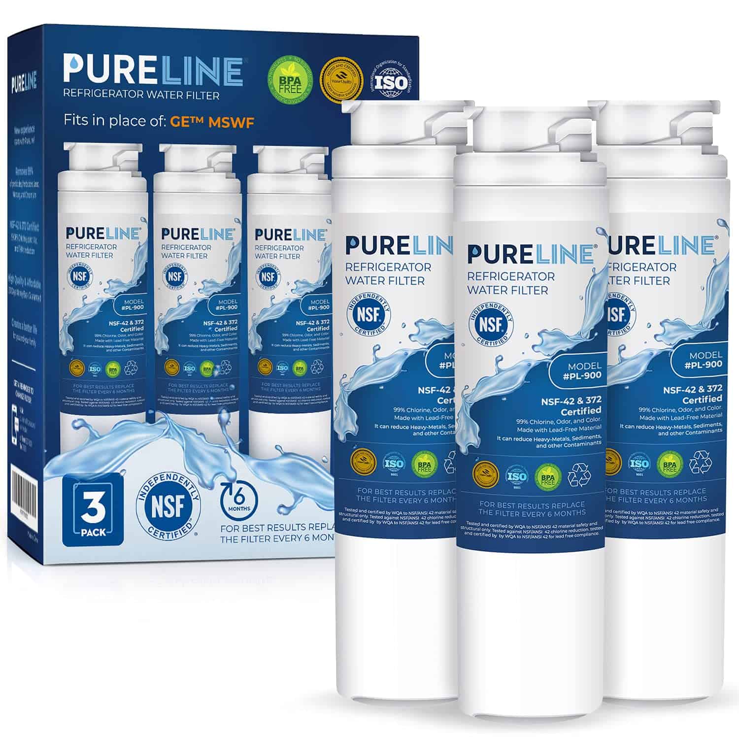Filtro de Agua de Reemplazo Pureline MSWF para GE MSWF,