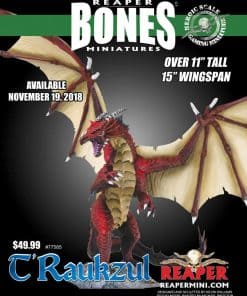 Dragón Traukzul: Escala Heroica: Miniatura de Bones