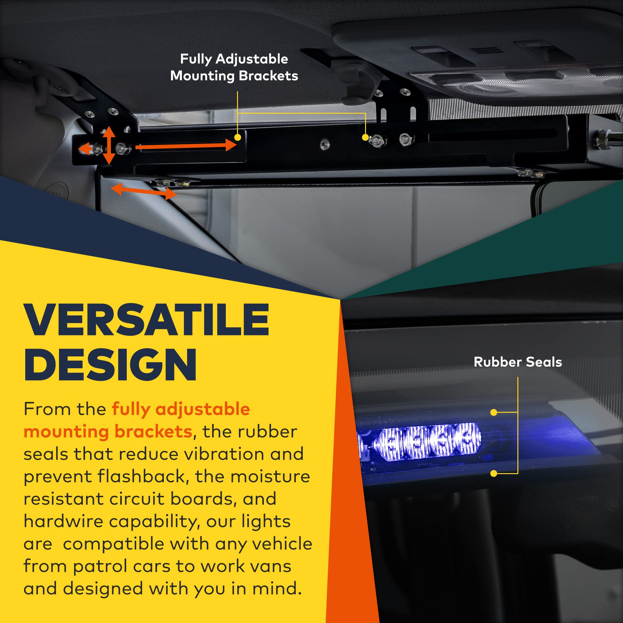 Barra de luces de emergencia para visera LAMPHUS SolarBlast - Imagen 5