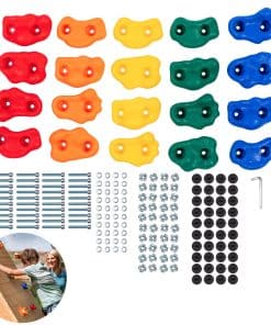 Squirrel Products Kids Rock Climbing Holds Indoor & Outdoor