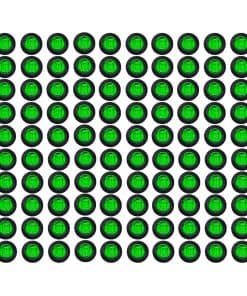 TMH 100 Pcs 3/4 Pulgadas Redondo 3 Luces Indicadoras