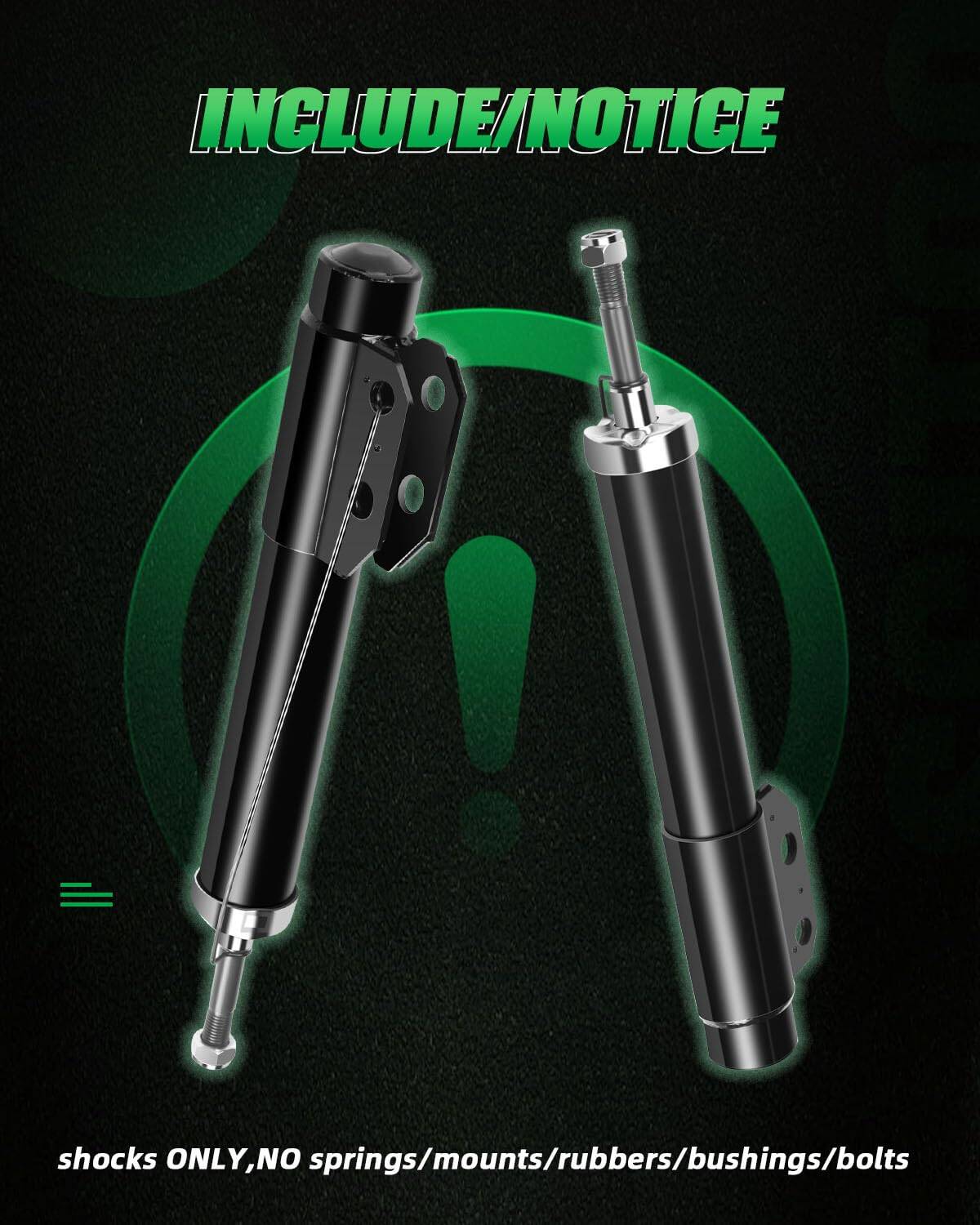 SCITOO Set de 2 Amortiguadores Delanteros para Mustang, - Imagen 5