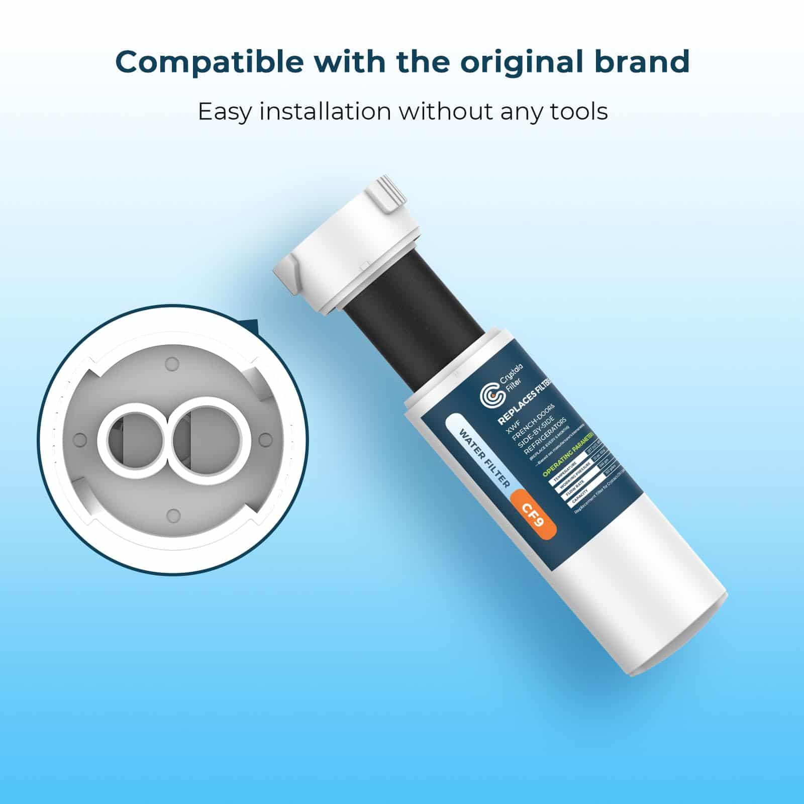 Filtro de Agua Crystala Filters XWF, Compatible con el - Imagen 5