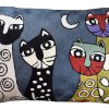 Funda de cojín lumbar con diseño de gato Picasso de Kashmir