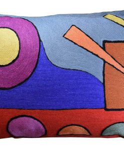 Funda de cojín lumbar abstracta Kandinsky de Kashmir