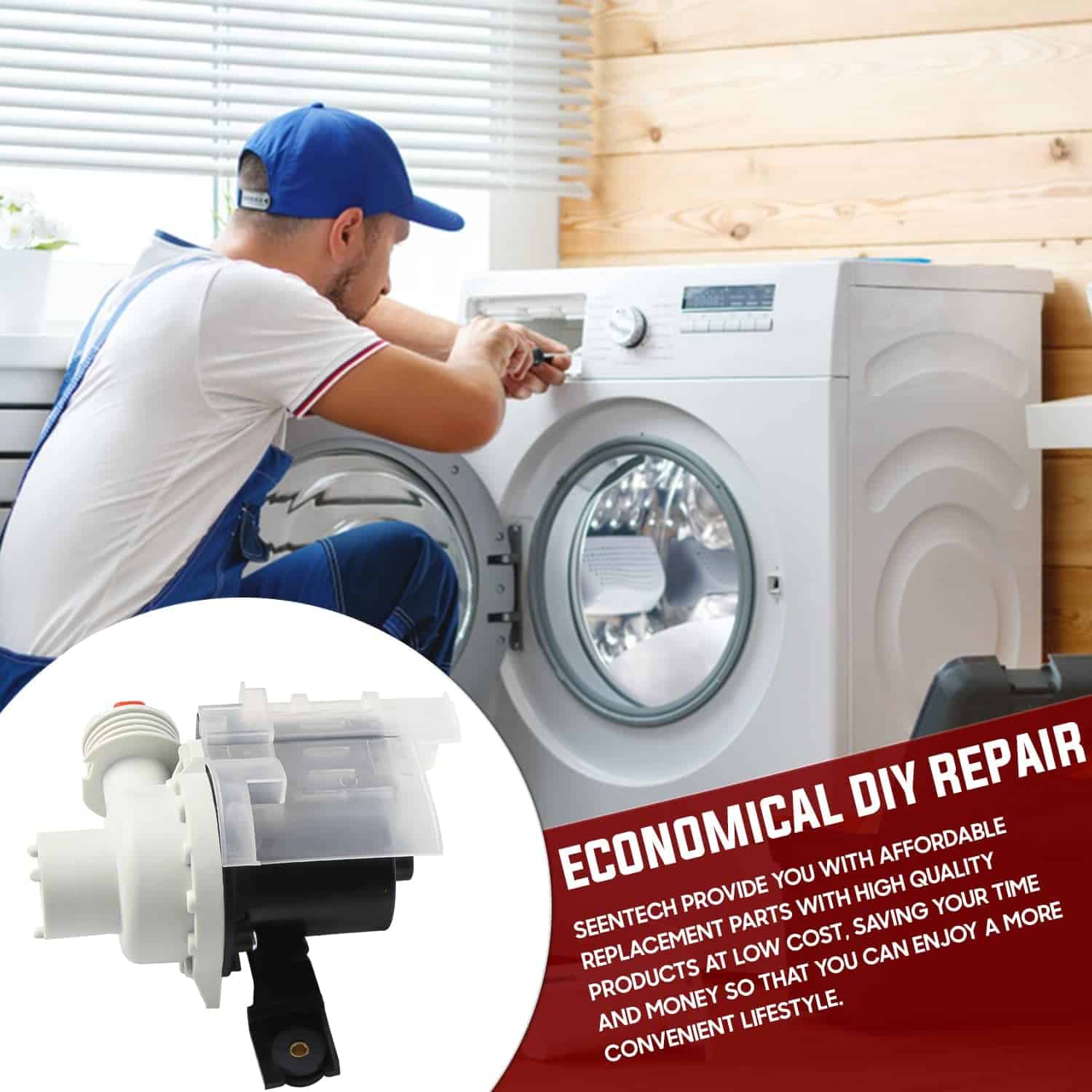 Kit de bomba de drenaje para lavadora Lifetime Electrolux - Imagen 7