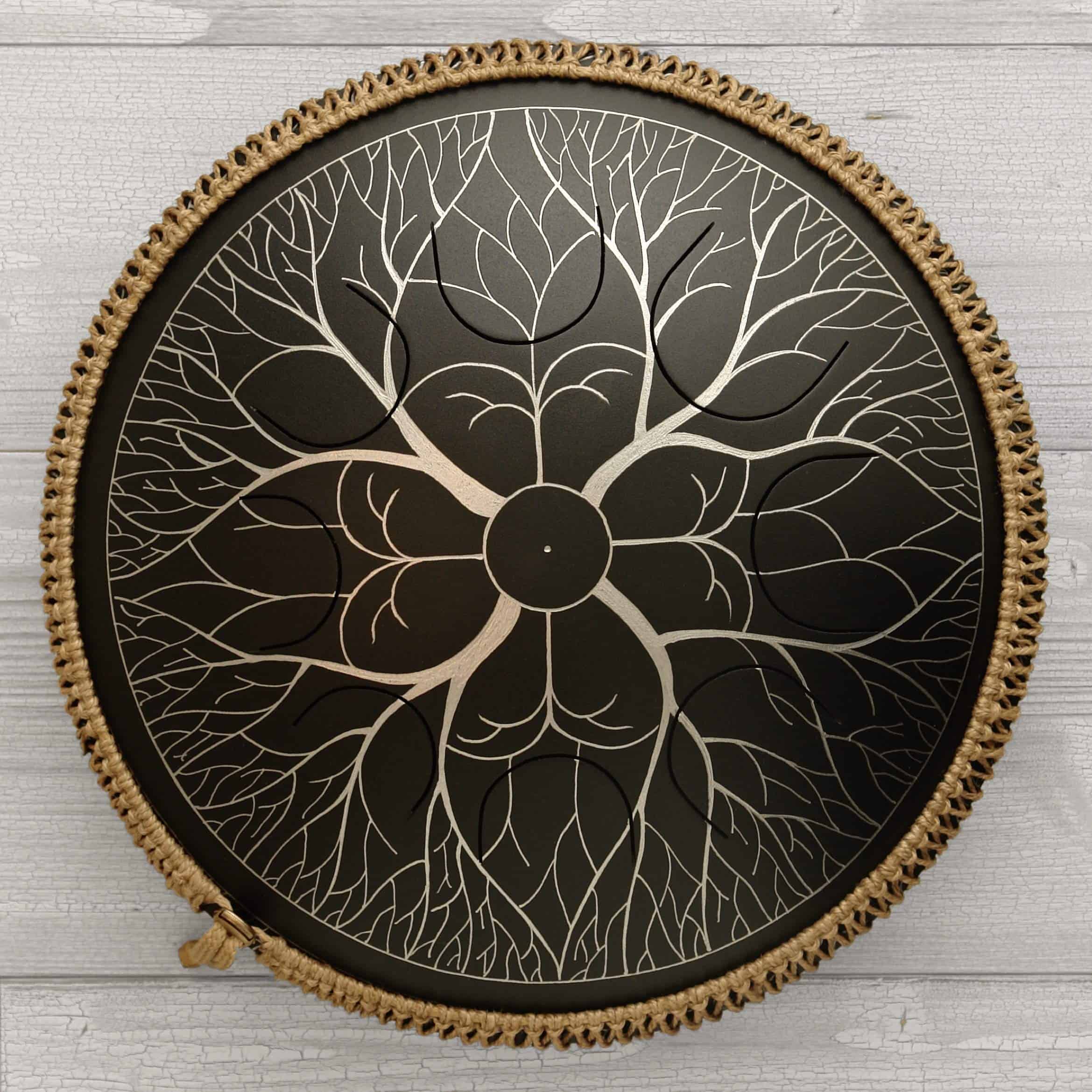GUDA DRUM Freezbee Tree with Rope Decoration FREE Mallets