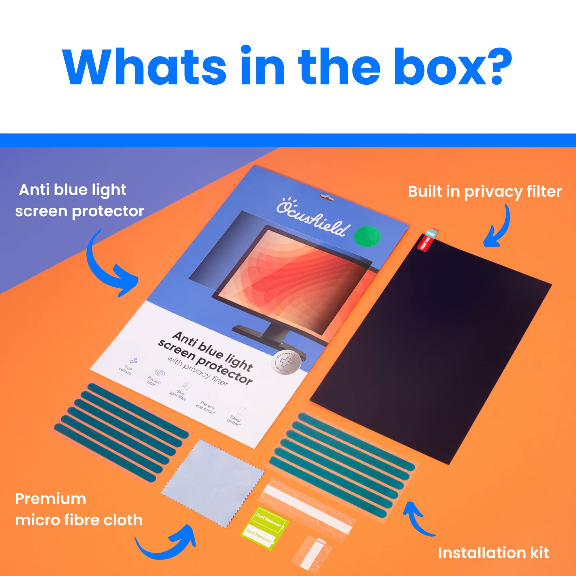 Protector de Pantalla Premium Anti Luz Azul con Filtro de - Imagen 3