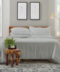 Set de Funda de Edredón de Lujo de la -Plateado