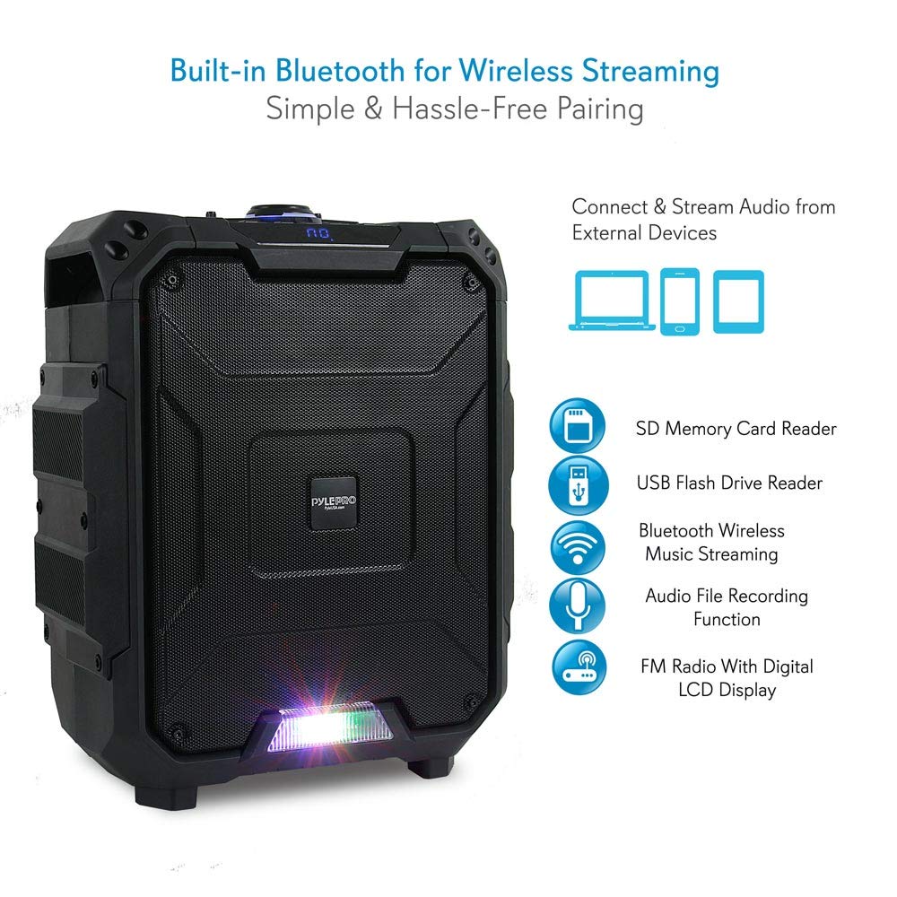 Sistema de Altavoces PA Portátil Pyle - 700W Inalámbrico - Imagen 4