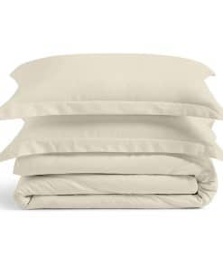 Juego de Funda de Edredón de Lujo Cosy House -Crema