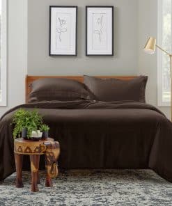 Set de Funda de Edredón de Lujo de la -Chocolate