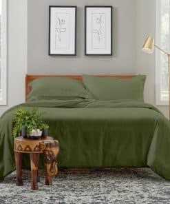 Juego de Funda Nórdica de Lujo Cosy House -Verde Salvia