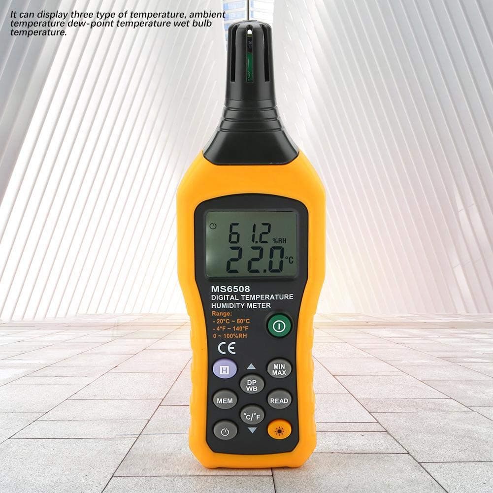 Medidor Digital de Temperatura y Humedad MS6508, - Imagen 6