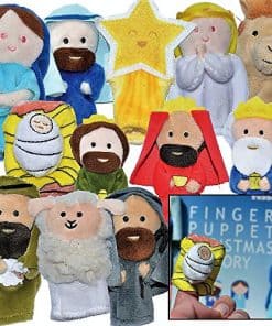 Set de títeres de dedo La Historia de la Navidad | [paquete