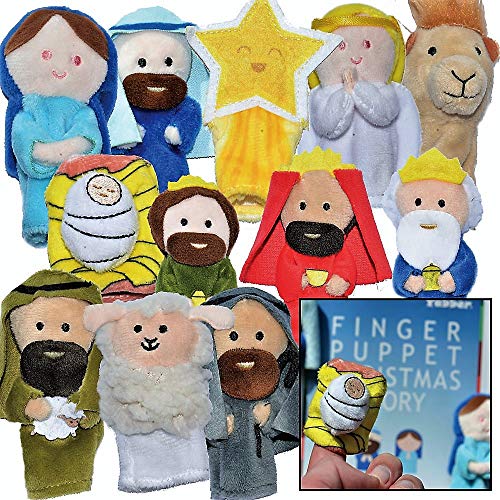 Set de títeres de dedo La Historia de la Navidad | [paquete