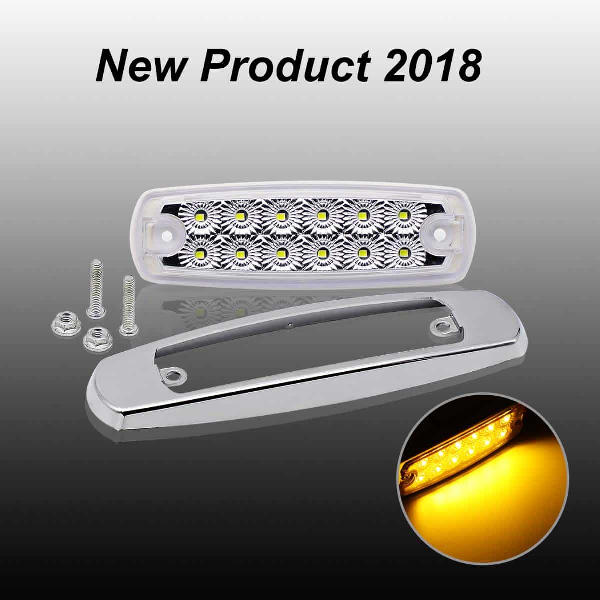 TMH 20 Pcs 6.5 Pulgadas Luces Marcadoras Laterales de Lente - Imagen 9