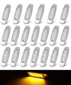 TMH 20 Pcs 6.5 Pulgadas Luces Marcadoras Laterales de Lente