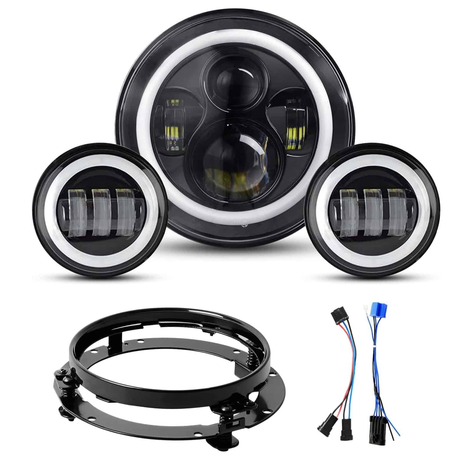 YEEGO DIRECT Faro LED para Motocicleta de 7 pulgadas con