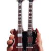 Mini Guitarra Réplica de Gibson SG EDS-1275 Doubleneck -