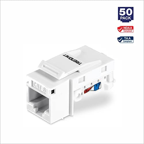 Paquete de 50 Jacks Keystone Cat6 TRENDnet, TC-K50C6, - Imagen 9