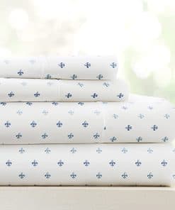 Juego de sábanas de microfibra estampada de lino Market,