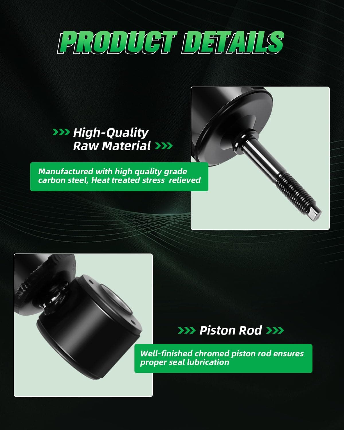 Amortiguadores SCITOO, Amortiguadores de gas delanteros y - Imagen 4