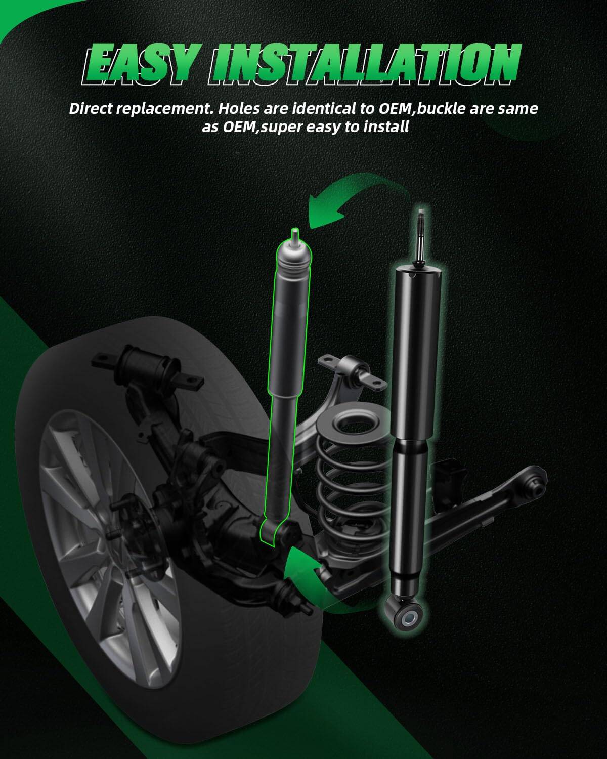 Amortiguadores SCITOO, Amortiguadores de gas delanteros y - Imagen 6