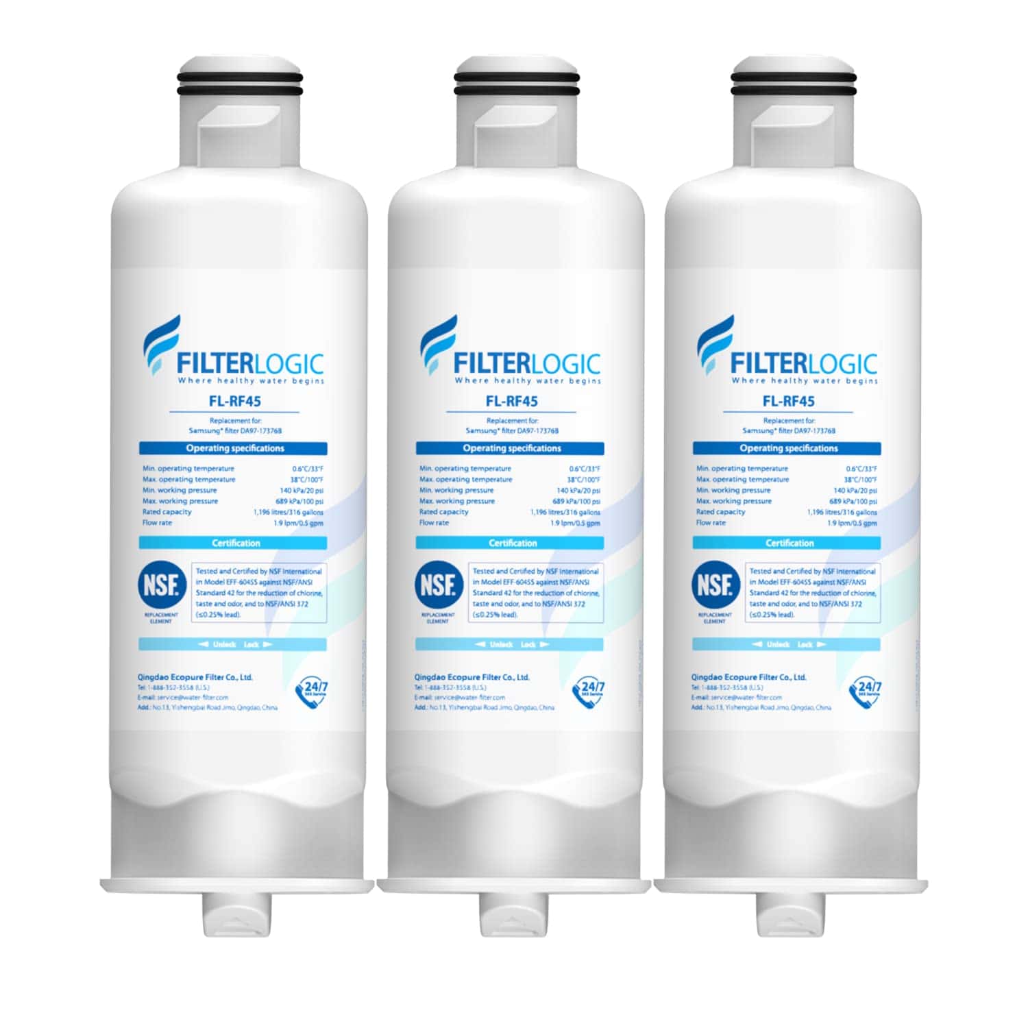 Filtro de Agua de Refrigerador de Reemplazo Filterlogic