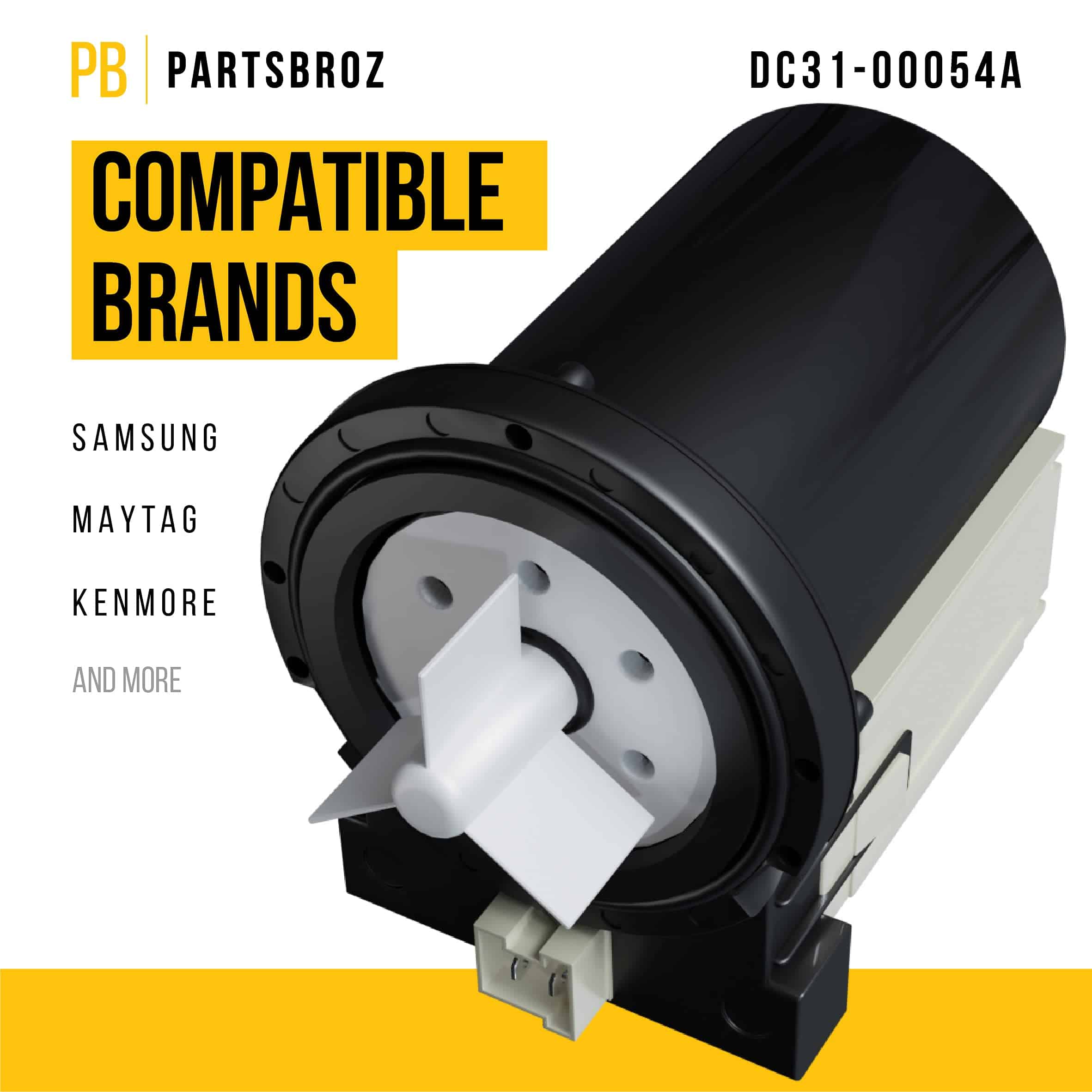 PartsBroz DC31-00054A Bomba de Drenaje - Compatible con - Imagen 3