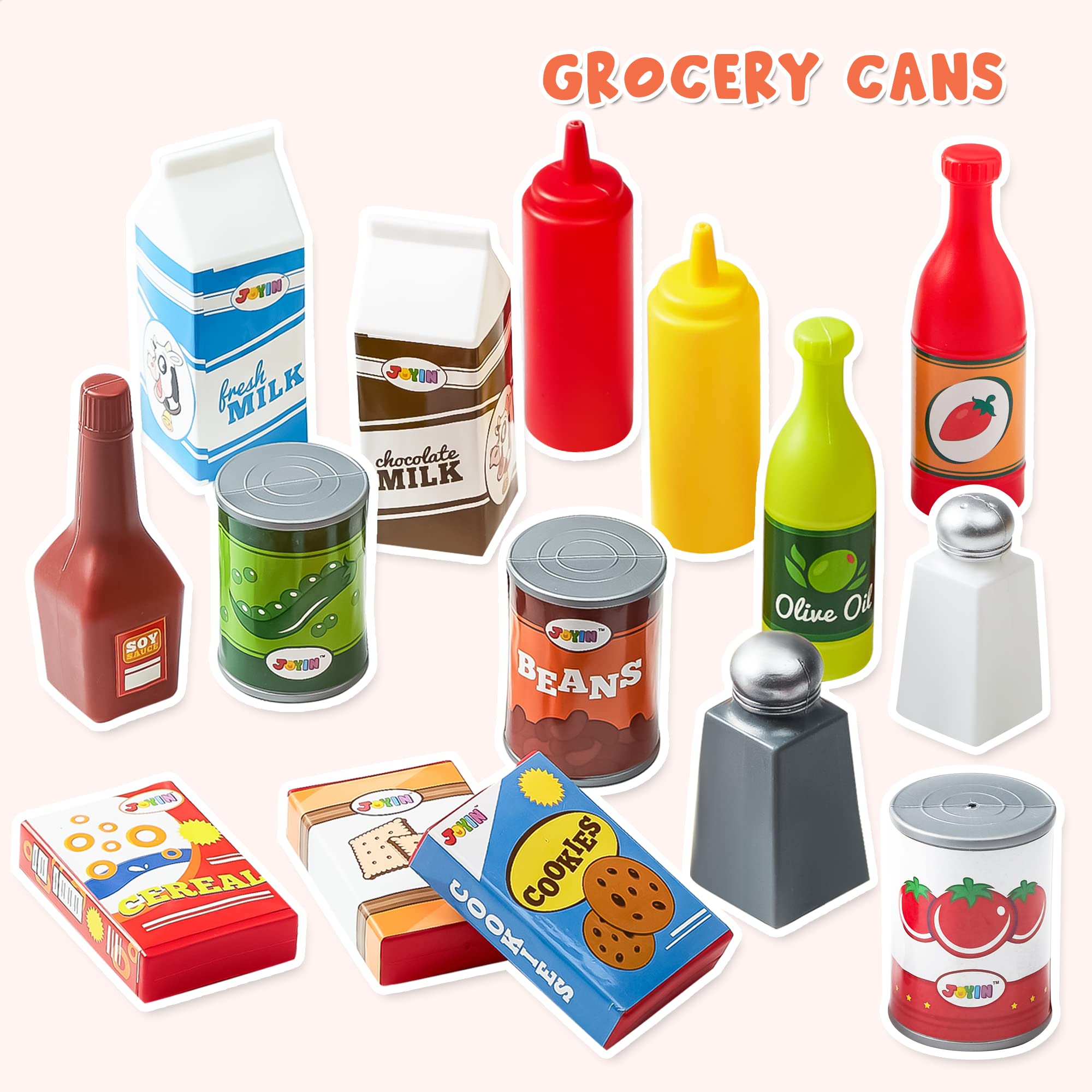 Set de Alimentos de Juego JOYIN 135 Piezas Set de Cocina de - Imagen 4