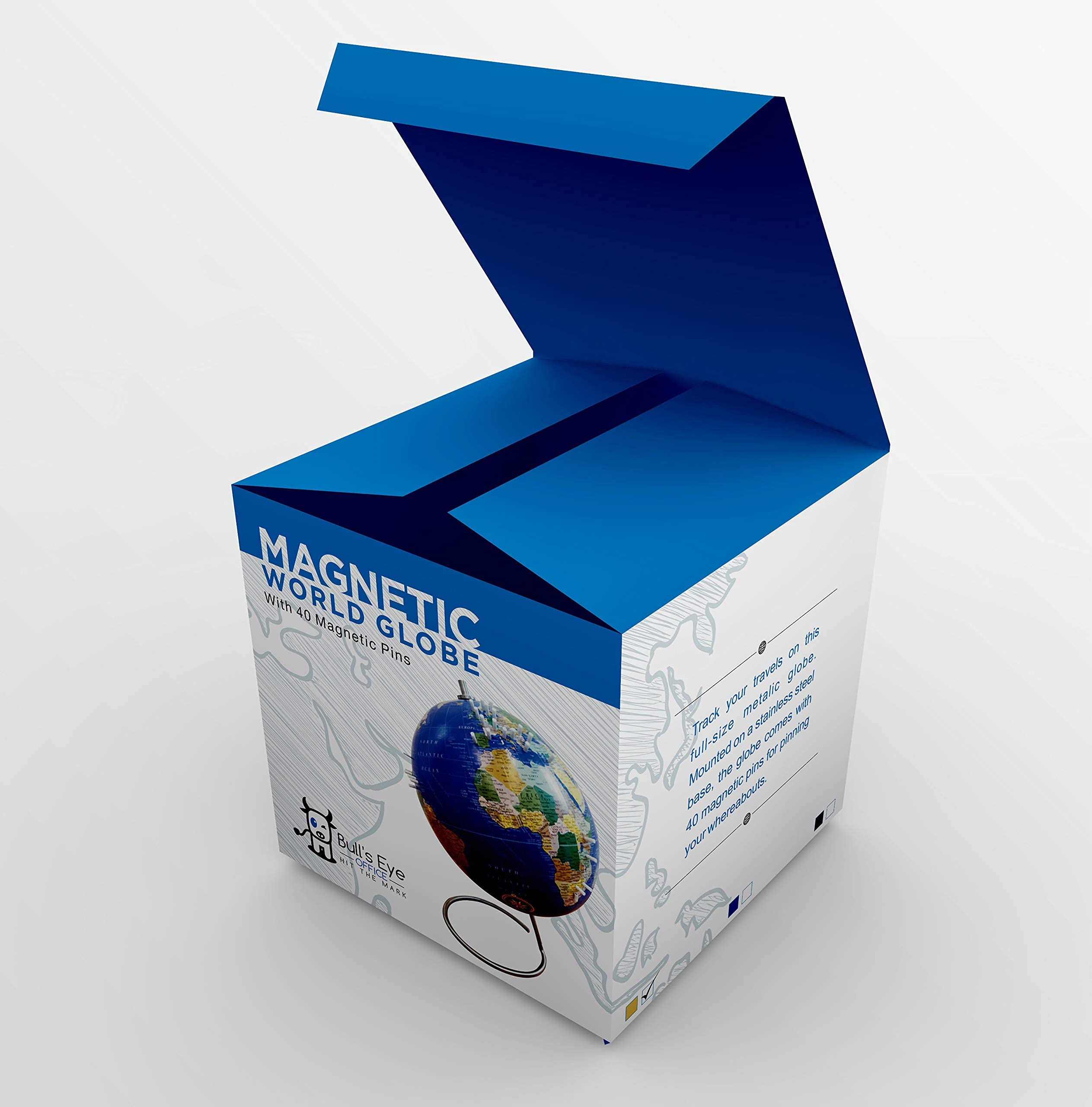 Globo Magnético del Mundo, Esfera Magnética de 10" de Pie - Imagen 9